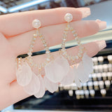 Zircon Water Droplet Earrings Female Acrylic – Gifts for Her — 3
