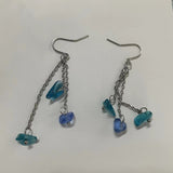 Green Blue Glass Tassel Earrings Simple Temperament – Outdoor Gifts — 4