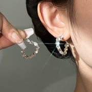 Silver Needle Flower Butterfly Resin Stud Earrings – Stylish Gifts — 11