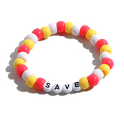 Colorful Beach Boho Ball Alphabet Bracelet – Jewelry Gift Ideas — 5