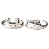 Fine Cat Rabbit Panda Adjustable S925 Silver – Gifts for Pet Lovers — 3