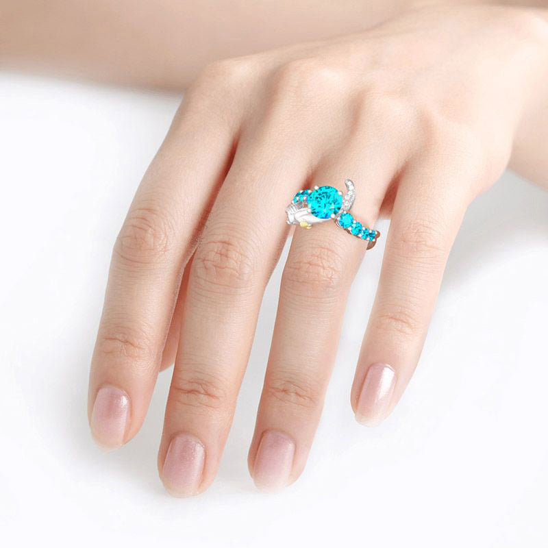 Fashion Two-tone Mermaid Open Ring – Stylish Gifts — 1