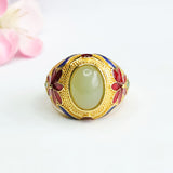 Qingshui Ring Jade Thumb Ring Ring Retro – Meaningful Gifts — 5