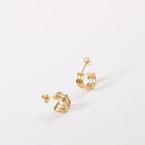 Three-layer Cutout C-shaped Earrings – Small Gift Ideas — 5