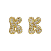 18K Brass Balloon Bubble Zircon Small Size Stud – Birthday Gifts — 16