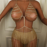 Exaggerated Rhinestone Body Chain Nightclub Shiny – Meaningful Gifts — 2