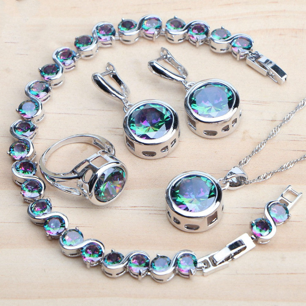 Women's Sterling Silver Jewelry Set – Jewelry Gift Ideas — 1
