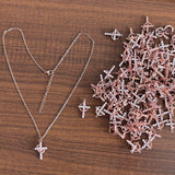 S925 Sterling Silver Diamond Inlaid Cross – Jewelry Gift Ideas — 1