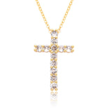 Ornament Copper Inlaid Zircon Cross Necklace Men – Jewelry Gift Ideas — 6