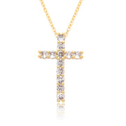 Ornament Copper Inlaid Zircon Cross Necklace Men – Jewelry Gift Ideas — 6