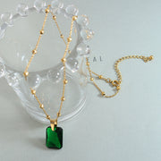 Emerald Zircon Pendant Necklace Earring Jewelry – Jewelry Gift Ideas — 6