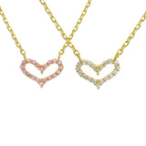 925 Sterling Silver Gold Plated Delicate Heart – Jewelry Gift Ideas — 4