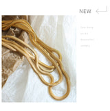 Metal Texture Gold-plated Stitching Soft Snake – Jewelry Gift Ideas — 6