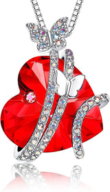 Heart-shaped Gem Inlaid With Exquisite Butterfly – Jewelry Gift Ideas — 6