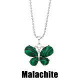 Crystal Agate Butterfly Necklace Pendant Neck – Jewelry Gift Ideas — 18