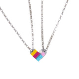 Stainless Steel Building Blocks Lovers Necklace – Jewelry Gift Ideas — 7