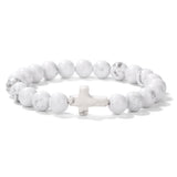 Stone Bead Cross Bracelet Women's Simple Retro – Jewelry Gift Ideas — 18