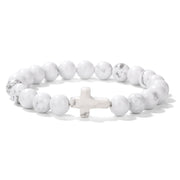 Stone Bead Cross Bracelet Women's Simple Retro – Jewelry Gift Ideas — 18