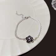Retro Hong Kong Style Camellia Pearl Bracelet Female – Stylish Gifts — 4