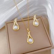 Necklace And Earrings Suite Light Luxury Full – Jewelry Gift Ideas — 1