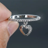 Simple All-Match Ring Heart-shaped Hollow-out – Gift Ideas — 1