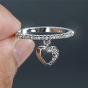 Simple All-Match Ring Heart-shaped Hollow-out – Gift Ideas — 1