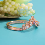 Moonstone Crown Double Combination Women's Copper Rose – Gifts for Her — 3