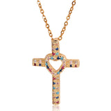 Love Cross Pendant Full Diamond Personality – Jewelry Gift Ideas — 4