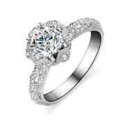 925 Sterling Silver Ring Moissanite Six Claw – Thoughtful Gifts — 2