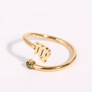 Constellation Symbol Birthstone Ring – Holiday Gift Ideas — 10