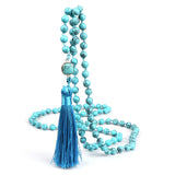 Water Drop Pendant Necklace Wooden Bead Long – Jewelry Gift Ideas — 12