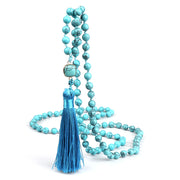 Water Drop Pendant Necklace Wooden Bead Long – Jewelry Gift Ideas — 12