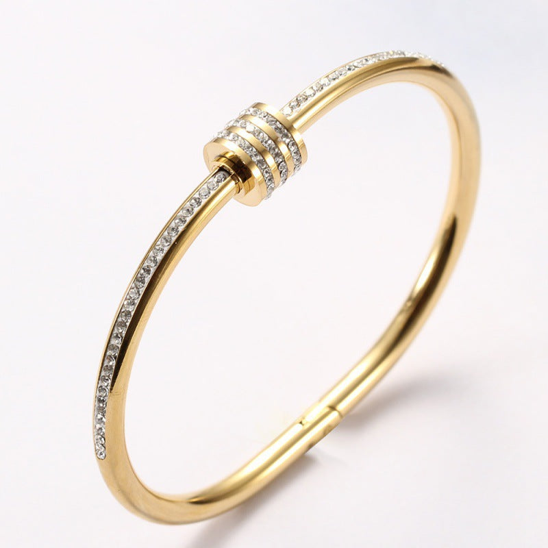 Three Rows Of Clay And Diamond Bracelets – Holiday Gift Ideas — 1