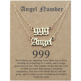Angel Lucky Number Set Clavicle Card Necklace – Jewelry Gift Ideas — 3