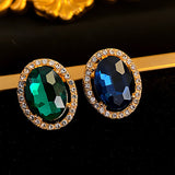 925 Silver Needle Water Diamond Retro Style Earrings – Stylish Gifts — 11