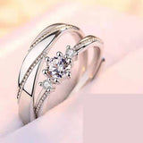 Sterling Silver Jewelry Couple Ring Female Wedding – Gifts for Couples — 3