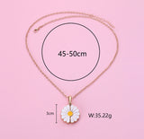 Daisy Stainless Steel Blank Inscription Necklace – Jewelry Gift Ideas — 12