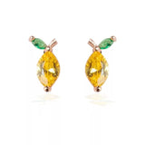Cute Tropical Fruit Earrings For Women With Diamonds – Gifts for Her — 11