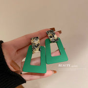 Silver Needle Flower Butterfly Resin Stud Earrings – Stylish Gifts — 12