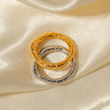 Women's Fashion Gold-plated Hammered Simple Bracelet – Stylish Gifts — 8