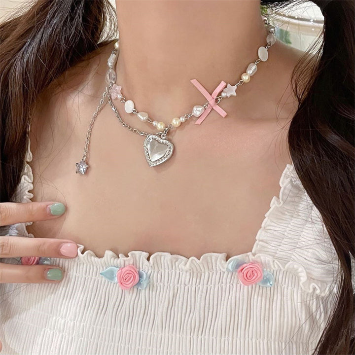 Bow Beaded Love Necklace XINGX Can Open Small – Jewelry Gift Ideas — 1