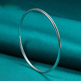Silver Jewelry 3mm Smooth Circle Bracelet – Jewelry Gift Ideas — 5