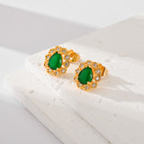 Fashion Multi-color Zircon Stud Earrings Female – Stylish Gifts — 6