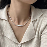 Retro French Entry Lux Clavicle Chain – Birthday Gifts — 3