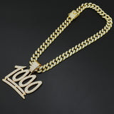Digital Hip Hop Necklace Men's Gold Plated – Jewelry Gift Ideas — 10