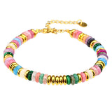 Dopamine Color Natural Stone Beaded Bracelet – Jewelry Gift Ideas — 7