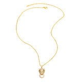 Leopard Head Pendant Necklace With Zirconia – Jewelry Gift Ideas — 3