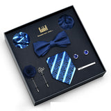 Eight Piece Tie Square Bow Tie Brooch – Jewelry Gift Ideas — 8