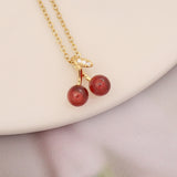 Red Love Maple Leaf Pendant Stainless Steel – Jewelry Gift Ideas — 4