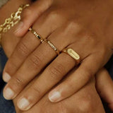 Ins Wind Ring Titanium Steel Gold-plated Flower – Unique Gift Ideas — 5